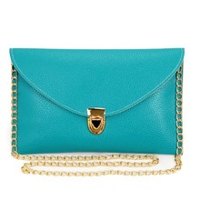 Brand New shoulder bag Synthetic Leather Envelope Day Clutches Purse Evening crossbody women Chains fashion messenger bags