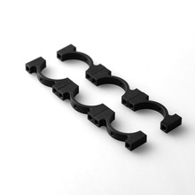 HCC001 free shipping tube clamps for RC models/multicopters/helicopters 16mm black tube clamps 20pairs/bag