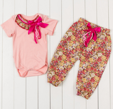 Free shipping Baby girl Short Sleeve T-shirt and Pants Girls Bodysuit Jumpsuit baby girls set Baby pompom Body suit BPOS03