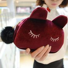 Best Selling Cute Cat Shape Cosmetic Bags Cartoon Cell Phone Bags Handbags Makeup Bag
