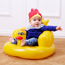 Inflatable Sofa Baby Booster Feeding Chair Portable Folding Seats Children Eat Desk And Chair Dining Table Phonate Bath Stool