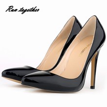 New Free shipping fashion pointed toe high heeles shoes weeding party shoes solid women’s pumps size 35-42 Heel height 11cm