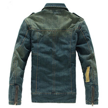 Big Size S 3XL Men s Slim Denim Outerwear MaleTthickening Down Coat Casual Epaulet Jacket Men