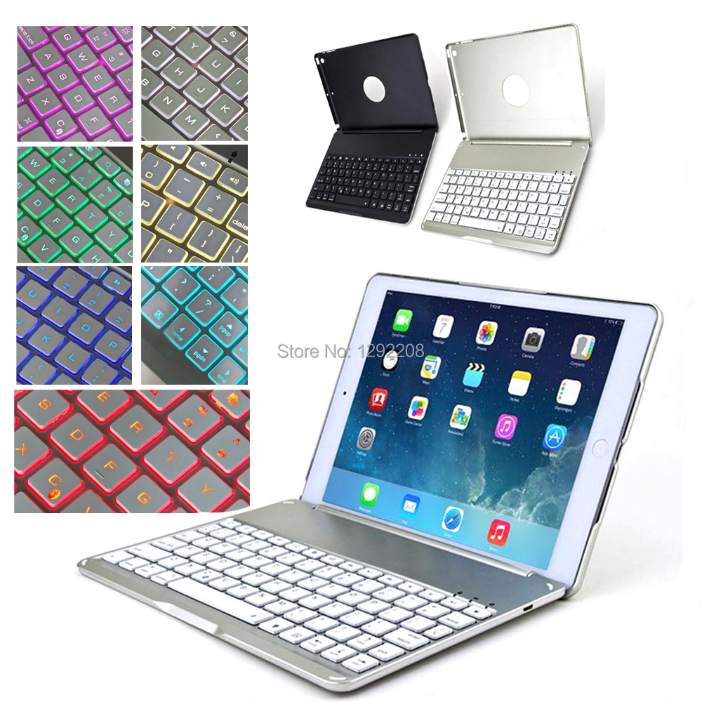High Quality Bluetooth 3.0 Wireless Keyboard For iPad Air 2 IPAD 6 Aluminium Ultra Slim ...