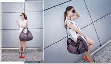 Free shipping 2015 designer waterproof nylon duffle bag women handbags tote sports bag brand big gym