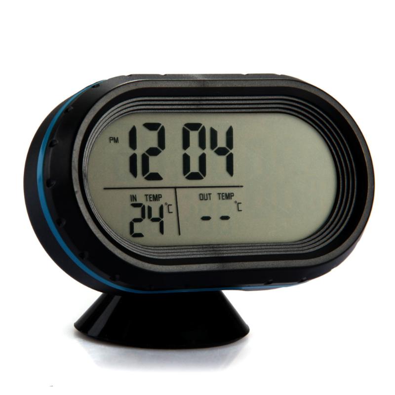 CARCHET Car Back Light Backlight Blue LED Display Clock Voltmeter Thermometer Meter