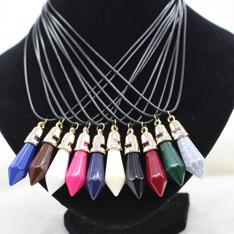N698-Multicolors-Bullet-Pendant-Necklaces-Fashion-Jewelry-PU-Leather-Chain-Collares-Women-Men-Bijoux-Necklace-2016