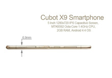 Cubot X9 Smartphone 5 0 Octa Core MTK6592 Android 4 4 3G Celular Mobile Phone Dual