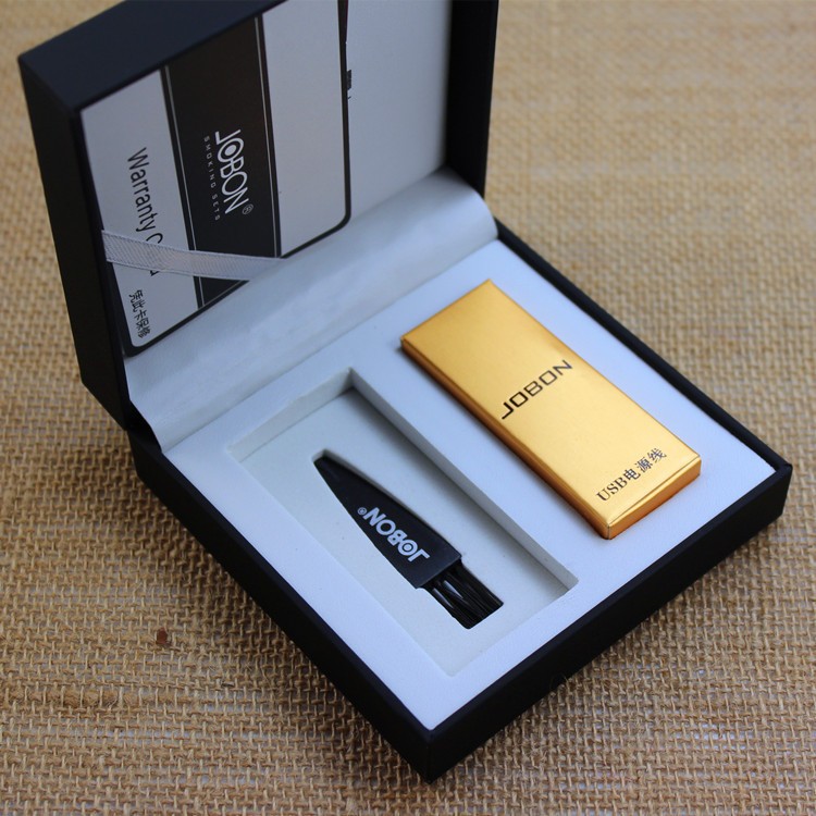 Buy JOBON Luxury Electronic Arc Rechargeable Cigarette Lighter SILVER