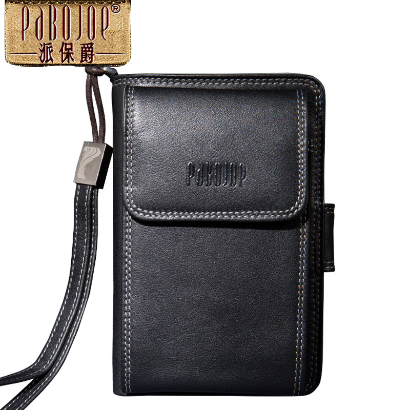 NEW Fashion Brand Wallet Men Mobile Phone Purse Multi functional Genuine Lether Wallets Clutch Card Holder