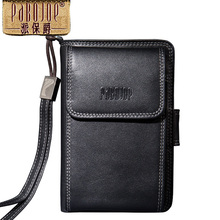 NEW Men Wallet Genuine Lether Mobile Phone Purse Multi-functional Leather Wallet Clutch Wallet Card Holder Free Ship PBJ118
