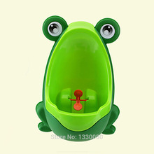 Free shipping Stylish PP Frog Children Stand Vertical Urinal Wall Mounted Urine Groove Baby Urinal FEN