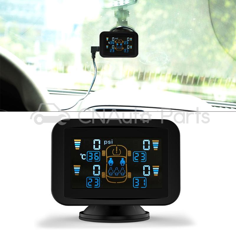 CARCHET TPMS Tyre Pressure Monitoring Intelligent System+4 External Sensors LCD Sucker 