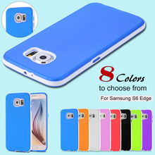 S6 Ultra Thin Double Color TPU Case For Samsung Galaxy S6 G920 Durable Slim Light Soft Phone Back Cover For S 6 Combo Shell