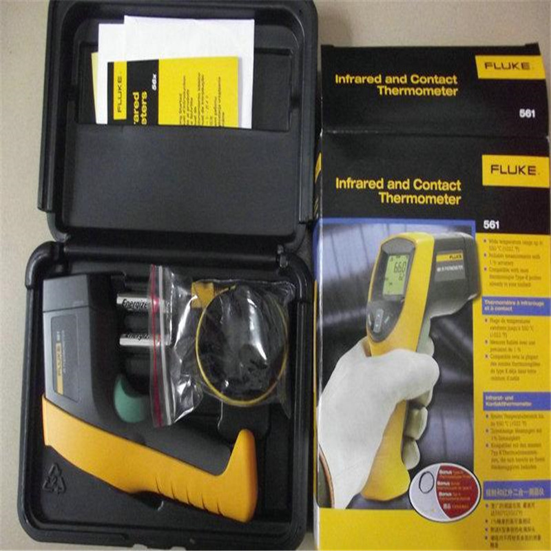FLUKE561 handheld infrared thermometer infrared thermometer F561 Fluke Fluke Infrared and contact kandy thermometer 2 in 1