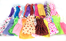 NK 10 Pcs Mix Sorts Beautiful Party Clothes Fashion Dress For Barbie Doll Best Gift Toys