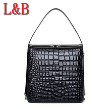 handbags 2016 European& American fashion leather shoulder bag large capacity bags crocodile pattern simple small ladies handbag