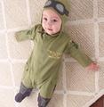 2016 New Arrive Baby Romper Kid s Cotton Hoodies Autumn Spaceman Pilot Design Baby Boy Jumpsuit
