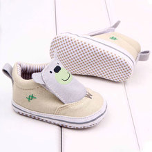 Baby Girl Boy Cotton Cloth Casual Cartoon Booties Slip On Unisex Walking Shoes