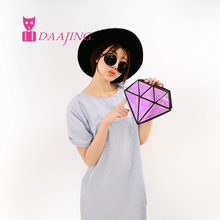 2015 diamond laser shape small women s girl s handbag messenger bag fashion PU small shoulder