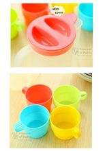 4 pcs set Candy color cup set coffee mug cup with lid tea set zakka travel