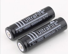 1 Pcs lot 18650 battery Ultrafire 3 7V 6000mAh Li ion Rechargeable Battery for T6 Flashlight