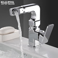 Free shipping Bathroom Faucet Brass Chrome Polish Single Handle Waterfall Bathroom Basin Mixer Faucet torneira banheiro