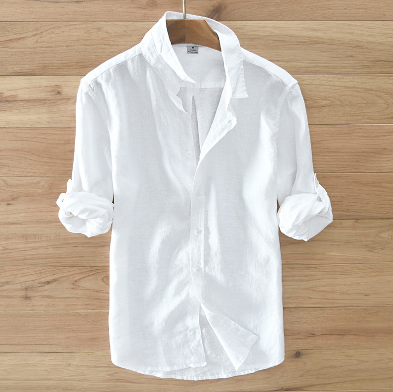 blusa blanca hombre