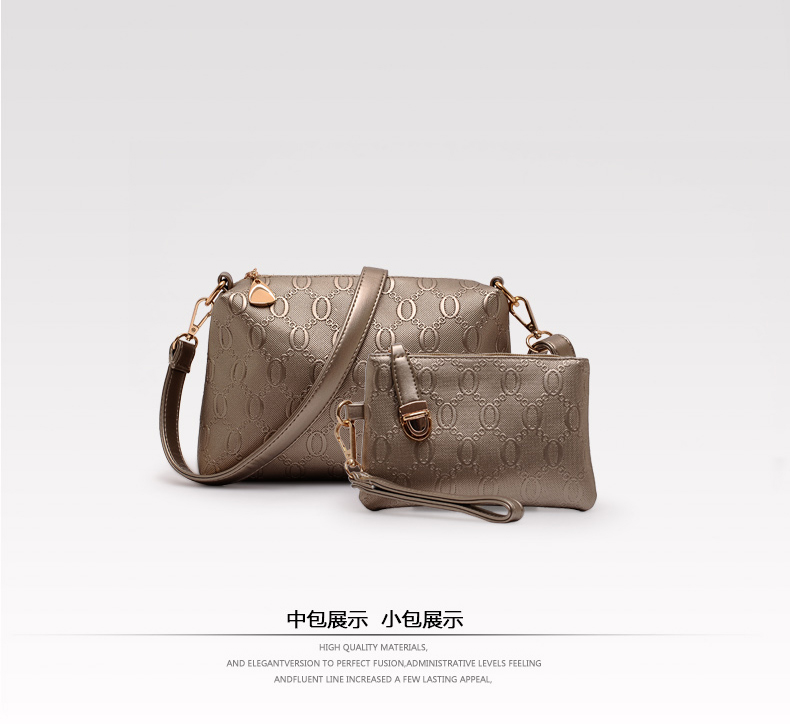2015 Fashion Brand 3 Sets Bags High-grade Pu Leather Handbag Women