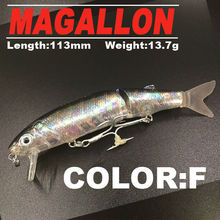 Retail 2015 good fishing lures minnow,quality professional baits 11.3cm/13.7g,swimbait jointed bait