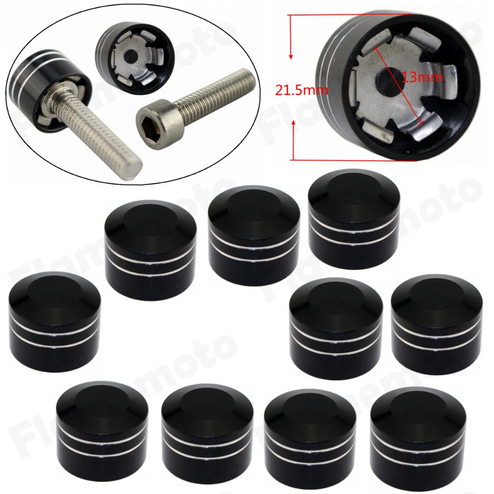 Black CNC Motorcycle Schrauben Inner Hoel 13mm 1 2 font b Motor b font Bolt Screw