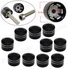 Black CNC Motorcycle Schrauben Inner Hoel 13mm 1/2″ Motor Bolt Screw Cover Cap