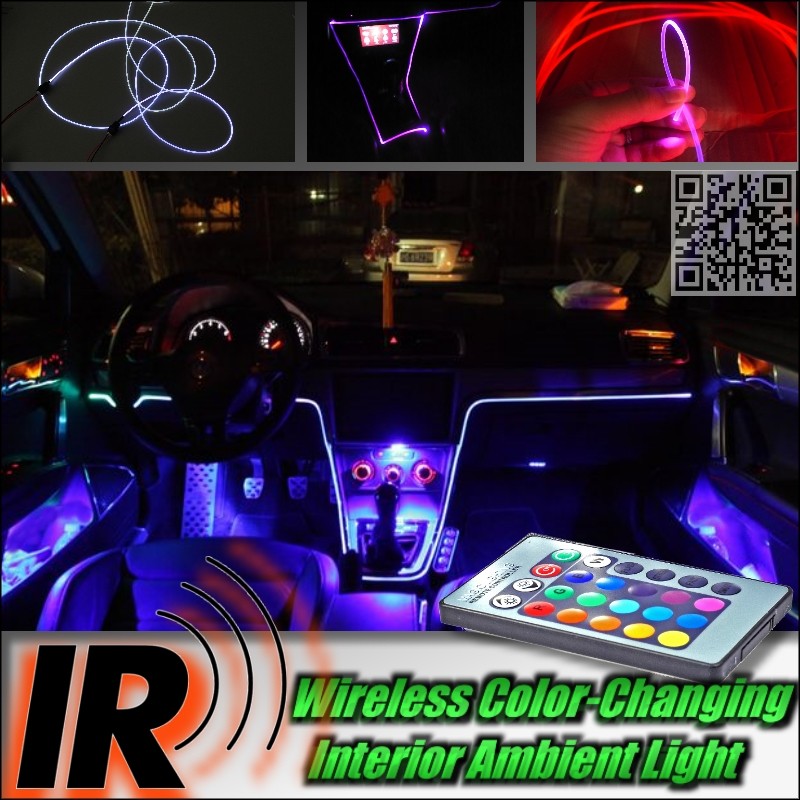 IR Control Color tuning Interior Optical Fiber Band light For BMW 7 E32 E38