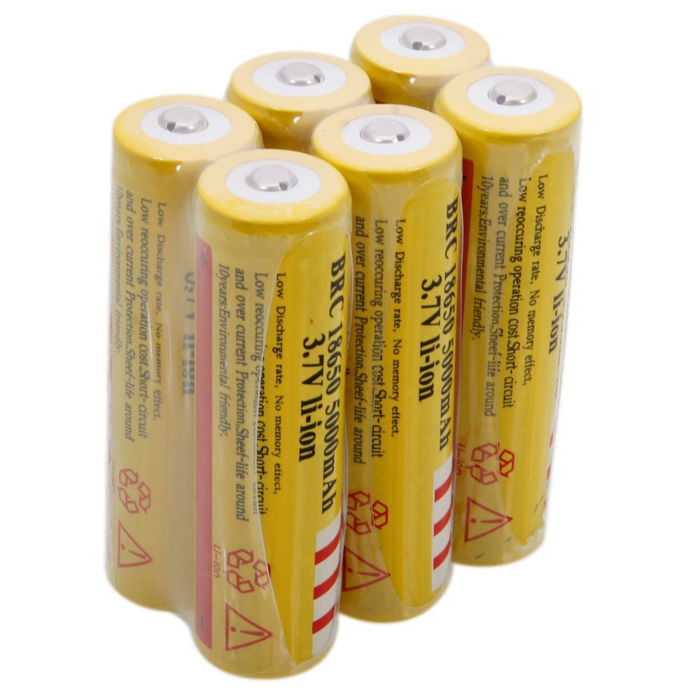 Factory Direct 3Pcs lot UltraFire Battery 18650 3 7 v Li Ion 5000mah Rechargeable Battery For