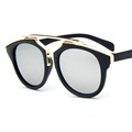 Oculos De Sol feminino The New Haleinatong Sunglasses Women Retro Reflective Sunglasses Color Film Free Shipping
