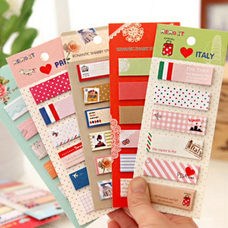 6 sets/lot Cute Mini Memo Pad Sticky Note Kawaii Paper Scrapbooking Sticker Pads Creative Korean Stationery Free shipping 327