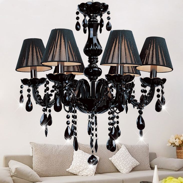 Promoción de candelabros de cristal negro compra candelabros de ... Chandeliers Candelabros decoración