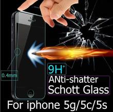 9H 0 26mm Ultra thin Premium Tempered Glass Screen Protector for iPhone 5g 5s 5c 5