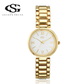 GS Brand Watch Women New Fashion Watch Womens Classic Gold Quartz Stainless Steel Wristwatch Montre Femme