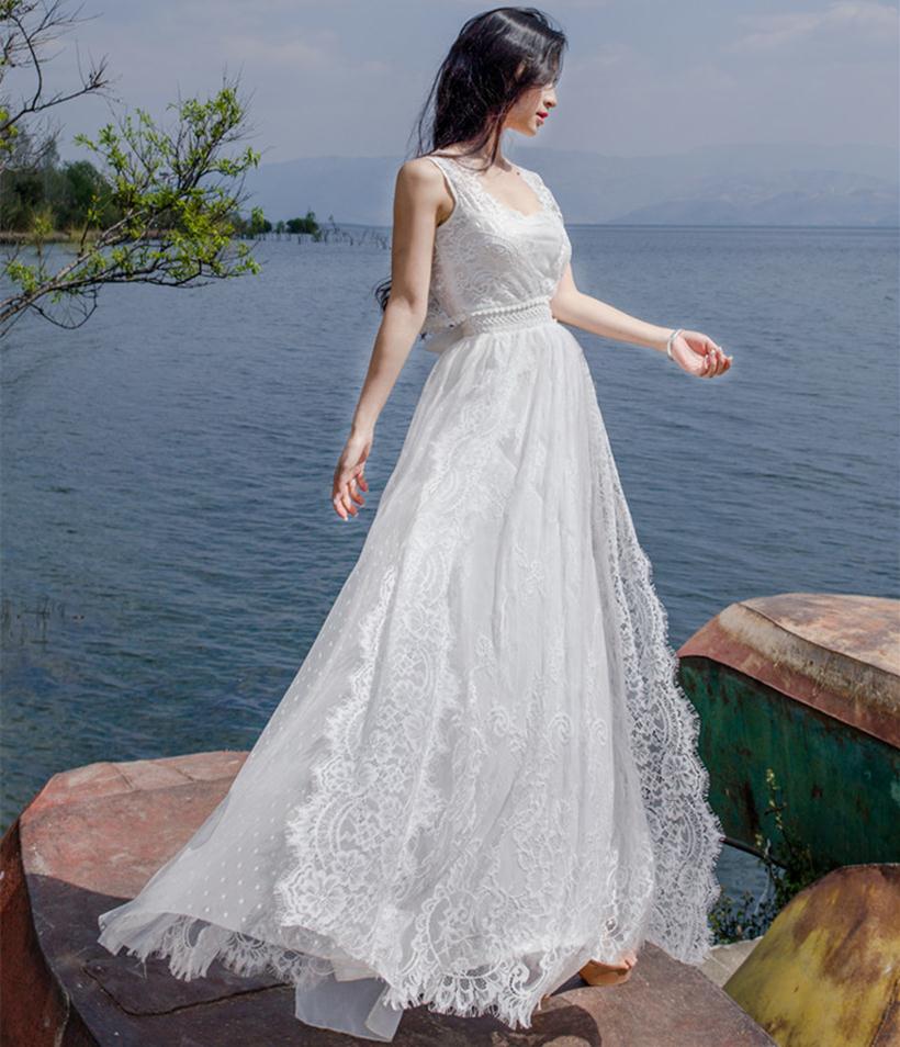 Online Buy Wholesale white beach dress from China white beach dress