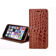Crocodile Croco Snake Skin Leather Flip Stand Holder Cover Case Wallet Credit Card Slots Cases For Iphone6 6+ plus 6G 5PCS