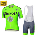 Tinkoff saxo bank 2016 Summer Pro Team Cycling Jersey Fluo Green Breathabl Racing Bicicleta Bike Wear