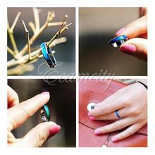 Fashion Magic Colorful Color Changing Emotion Mood Feeling Rings Size 16 19 Stainless Steel Ring Men