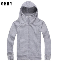 2016 New Arrivals High Quality Winnter Men Hoodies Sweatshirts Autumn Casual Solid Color Zipper Thick Hoodies Warm Sports Coat