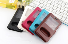 5 Colors New Flip Double View Window Leather Cover Case For Smartphone MPIE M10 4.5inch Stand Phone Cases Accessories