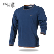 JOZSI 2015 spring new sports T shirts long sleeve men clothing 100% COTTON quick dry breathable O-neck outdoor coolmax T shirts