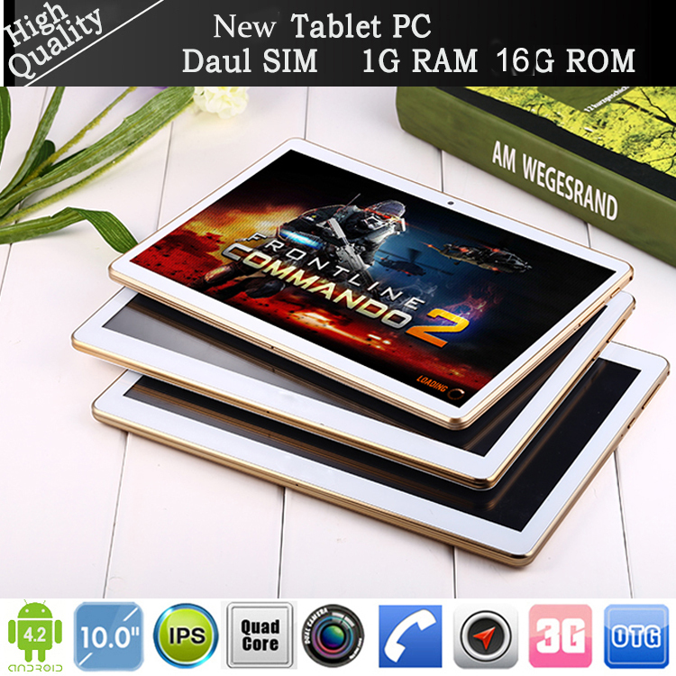 2015 Newest mid 10 Tablet pc Quad core mtk6582 Dual SIM 3G Phone call 1GB RAM
