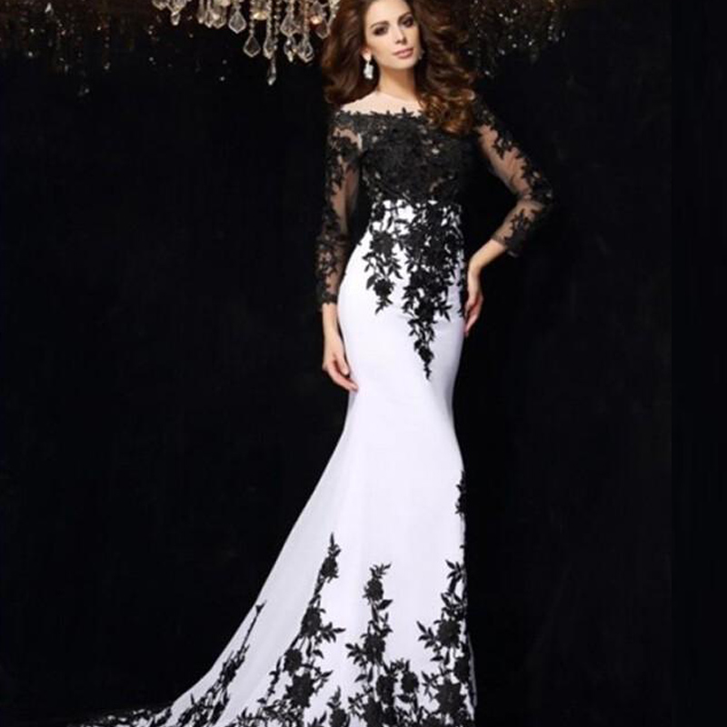 black and white long formal dresses | Gommap Blog