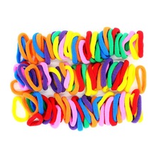100pcs 5-15cm Hair accessories Girls Hair bands for Kids Children Elastic Hair Ties baby Rope Ponytail Holders Scrunchie