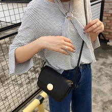Mihoshop Ulzzang Korean Women Fashion Clothing Bow all-match stripe loose sleeve t-shirt tee Ruffles chic 753 Free Shipping